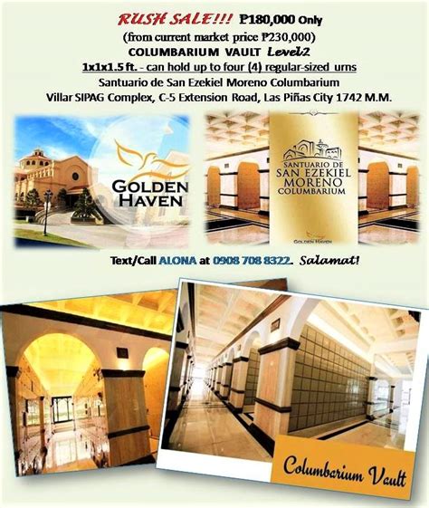 Columbarium Vault for Sale in Las Pinas City .